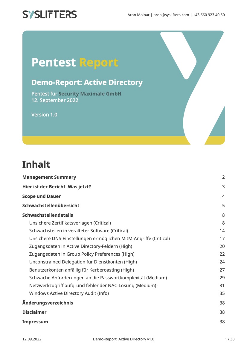 Demo-Report AD Preview