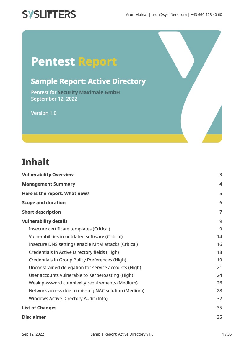 Demo-Report AD Preview