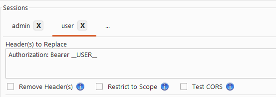 Auth Analyzer configuration for Bearer token replacement