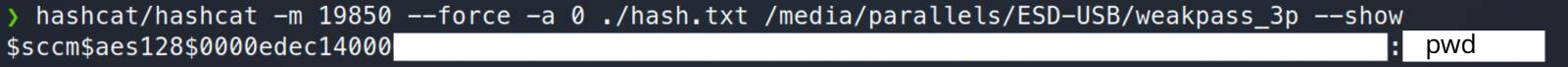 PXE boot password in cleartext